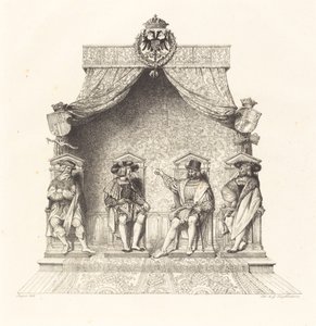 贝桑松的四位法官（Quatre magistrats de Besançon） 作者 让·奥古斯特·多米尼克·英格里斯