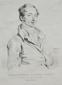 弗雷德里克·西尔维斯特·道格拉斯（Frederic Sylvester Douglas）尊贵，1815年。 作者 让·奥古斯特·多米尼克·英格里斯