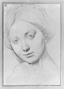 Louise de Broglie，Haussonville伯爵夫人，c.1842（石墨纸） 作者 让·奥古斯特·多米尼克·英格里斯