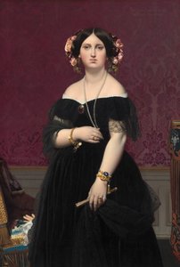 莫伊特谢尔夫人，1851年。 作者 让·奥古斯特·多米尼克·英格里斯