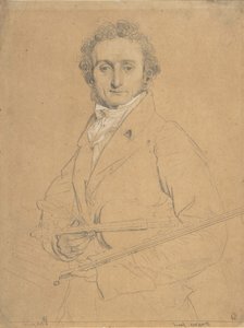 Niccolò Paganini 1784-1840，约1830年。 作者 让·奥古斯特·多米尼克·英格里斯