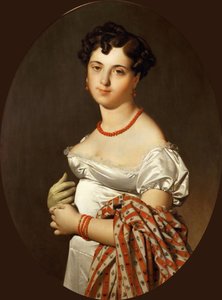 塞西尔·潘科库克夫人像，内谢·鲍谢 作者 让·奥古斯特·多米尼克·英格里斯