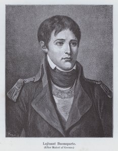 Napoleon Bonaparte as a young lieutenant of artillery, c1785 (litho) 作者 让·巴蒂斯特（后）格鲁兹