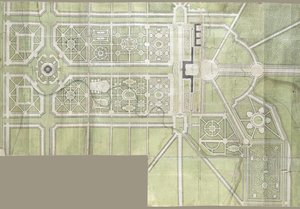 斯特雷纳宫和公园设计，1717年 作者 让·巴蒂斯特·亚历山大·勒·金发