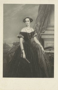 Portret van Louisa Aug. Wilh. Amalia van Pruisen, gemalin van Prins Frederik zonder onderschrift naar Nic. De Keyser 作者 让·巴蒂斯特·阿尔弗雷德·科尼利埃