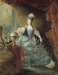 玛丽·安托瓦内特（1755-93）法国女王的肖像，1775年