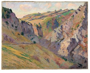 庞吉博附近的普鲁纳尔洞穴（布面油画） 作者 让·巴蒂斯特·阿曼德·纪尧姆