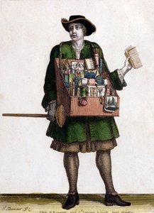 Haberdasher（彩色雕刻） 作者 让·巴蒂斯特·波纳特