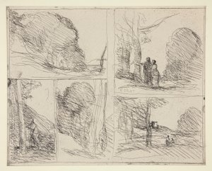 五幅速写1.佩里克利斯花园》（Le Jardin de P?ricl?s） 2.L 作者 让·巴蒂斯特·卡米尔·科罗