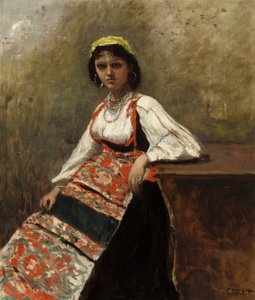 意大利女人(La Morieri) 作者 让·巴蒂斯特·卡米尔·科罗
