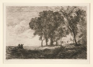 景观 作者 Jean-Baptiste-Camille Corot