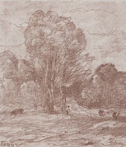 奶牛的休息场所 Le Dormoir des vâches, 1871年。 作者 让·巴蒂斯特·卡米尔·科罗