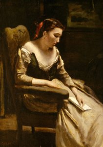 信，ca。 1865年。 作者 让·巴蒂斯特·卡米尔·科罗