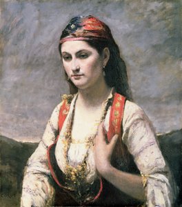阿尔巴诺的年轻女子，1872年 作者 让·巴蒂斯特·卡米尔·科罗