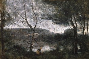 维尔-达夫雷，1870年。 作者 让·巴蒂斯特·卡米尔·科罗