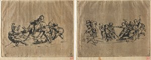 与孩子和驴子的百日宴 作者 让·巴蒂斯特·卡尔佩