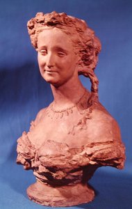 Eugenie-Marie de Montijo de Guzman的半身像（1826-1920）Teba伯爵夫人（兵马俑） 作者 让·巴蒂斯特·卡尔佩