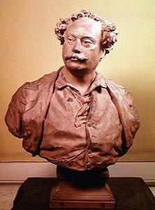 Alexander Dumas儿子的肖像（1802-70）（兵马俑） 作者 Jean Baptiste Carpeaux