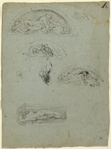 Ugolino小组在利基与研究中的站立人物，1857-58年 作者 让·巴蒂斯特·卡尔佩