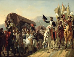 拿破仑（1769-1821）支持1806年受伤者的勇气 作者 让·巴蒂斯特·德布雷特