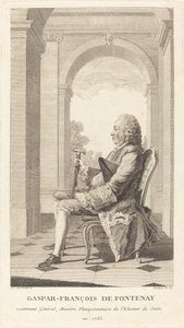 加斯帕-弗朗索瓦-德-丰特内 作者 让·巴蒂斯特·德拉福斯 (Jean Baptiste Delafosse) 以路易·德·卡罗吉斯 (Louis de Carrogis) 命名，称 Carmontelle