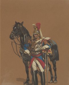 Cuirassier, 1872. 作者 让·巴蒂斯特·爱德华·Detaille