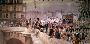 1792 年，志愿者前往军队服役。 Edouard Detaille 的绘画（1848 - 1912） 作者 让·巴蒂斯特·爱德华·Detaille