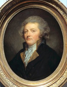 18 世纪让·巴蒂斯特·格鲁兹 (Jean Baptiste Greuze)（1725-1805 年）的作家和绘画公约成员 Philippe Fabre d