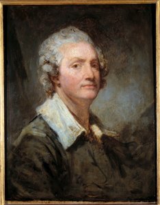 Jean Baptiste Greuze (1725-1805)的自画像 18世纪的太阳。0,65x0,51米 作者 让·巴蒂斯特·格鲁兹