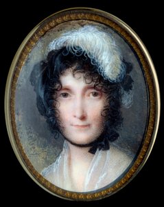 拿破仑-波拿巴的母亲莱蒂西亚-波拿巴(Letizia Maria Ramolino)(1750-1836)的画像 让-巴蒂斯特-伊萨贝(1767-1855)的象牙微缩画 19世纪 太阳。0,37x0,29米--莱蒂西亚-波拿巴（玛丽亚-莱蒂西亚-拉莫利诺）（1750-1836）的画像。