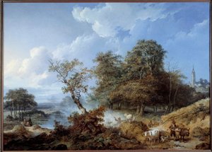 动漫风景。 让·巴蒂斯特·勒普林斯 (Jean Baptiste Leprince) 的绘画 (1734-1781)