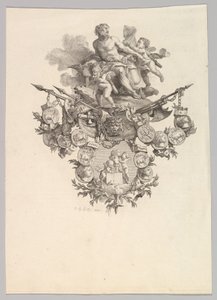 带有赫菲斯托斯和普蒂的小图案，1779年。 作者 让·巴蒂斯特·玛丽·休特