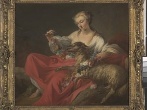 最爱的羔羊》（Le Mouton Favori）（布面油画） 作者 让·巴蒂斯特·玛丽·皮埃尔