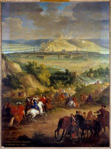 1692年6月国王路易十四（1638-1715）在比利时纳穆尔的所在地，由施洗者约翰-马丁老先生（1659-1735）绘画，太阳。2,7x2米
