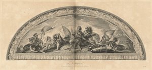 西班牙 Cintre du Salon de la Guerre en face de la Galerie (西班牙，画廊对面的战争沙龙中心) [pl. 38] 。