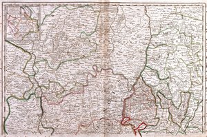 勃艮第 (法国) 地图 (雕刻 作者 让·巴蒂斯特·诺林（Jean Baptiste Nolin）