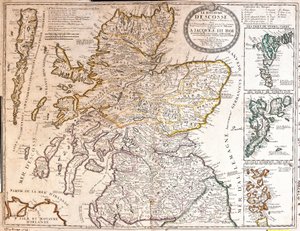 詹姆斯二世统治时期的苏格兰王国地图 作者 让·巴蒂斯特·诺林（Jean Baptiste Nolin）