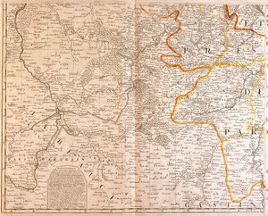Map of the South West of Ile de France 作者 让·巴蒂斯特·诺林（Jean Baptiste Nolin）