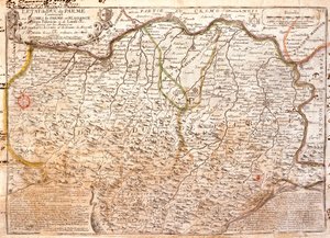 帕尔马 (意大利) 地区的地图 (雕刻 作者 让·巴蒂斯特·诺林（Jean Baptiste Nolin）