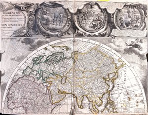 世界北半球的地图