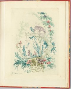 Jean Pillement的新发明中国笔记本套件中的装饰设计，供设计师和画家（Inventes et dessines）使用。安妮·艾伦的坟墓 作者 让·巴蒂斯特·皮列曼