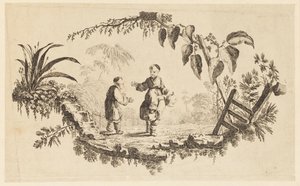 盘子，选自《中国儿童游戏集》（Recueil de Plusieurs Jeux d