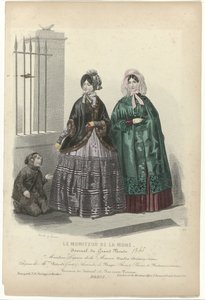 Le Moniteur de la Mode》1845 年第 95 期：Manteau  Caprice de la Maison (...) 作者 让·巴蒂斯特·雷维尔