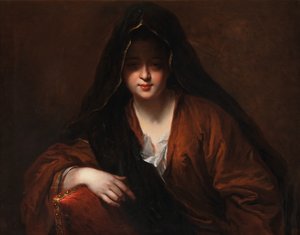 一位女士的肖像，约 1651-1717 年（布面油画） 作者 Jean Baptiste Santerre