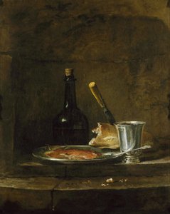 准备早餐，或《银色高脚杯》，1728年前。
