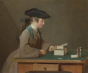 纸牌屋c。 1736 作者 让·巴蒂斯特·西蒙·查尔丁