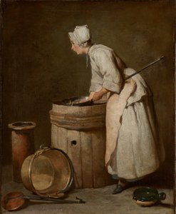 The Scullery Maid，1738 作者 让·巴蒂斯特·西蒙·查尔丁