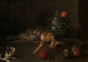 银色银汤匙，约。 1728-30。 作者 让·巴蒂斯特·西蒙·查尔丁