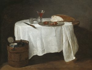 白色桌布，1731-32年 作者 让·巴蒂斯特·西蒙·查尔丁