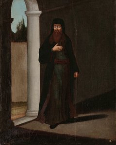 一位希腊牧师 作者 Jean Baptiste Vanmour（工作室）